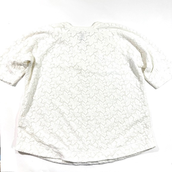 Nic And Zoe Plus Size Petal Lace Top White Size 2X Shirt - Picture 2 of 6